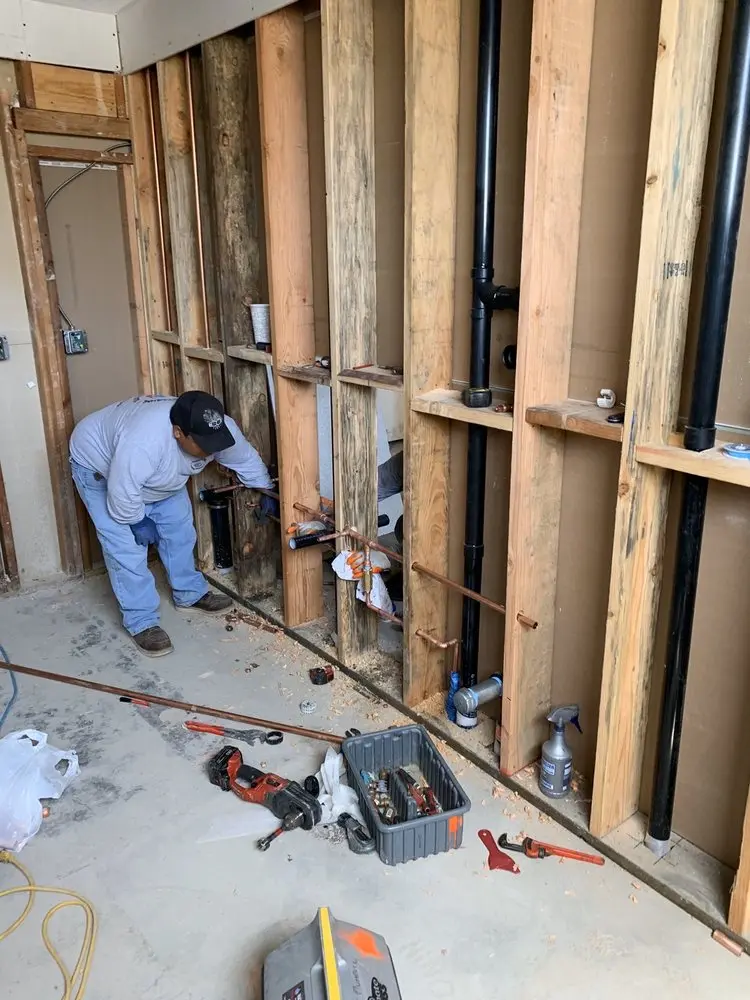 Commercial rough-in plumbing for Gas Line Repair in Los Altos Parkway